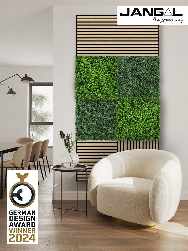 Modular Wall Flora Panel Design Flora 11112 Mixed Green Design Buxus