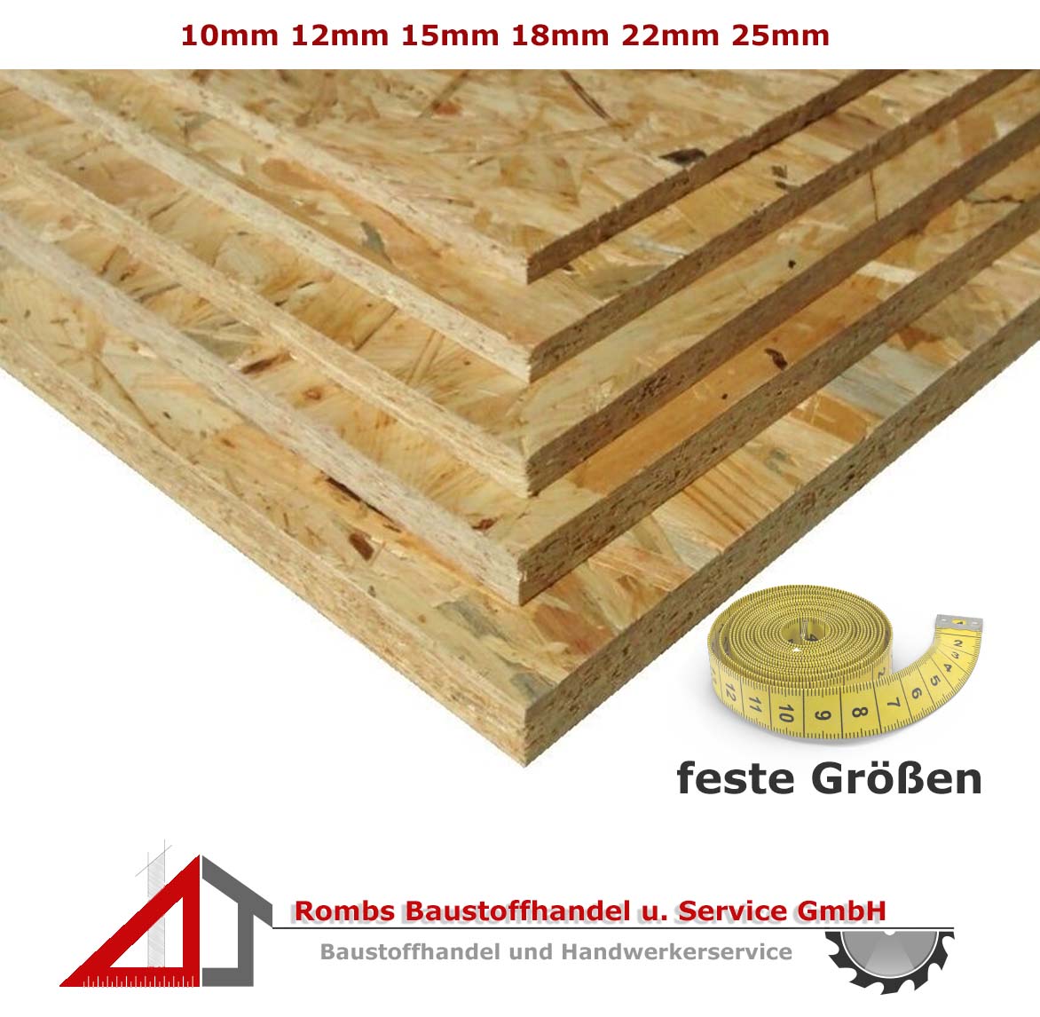 OSB-3 Spanplatte 1250x2500mm