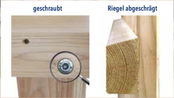 Staketenzaun aus Lärche