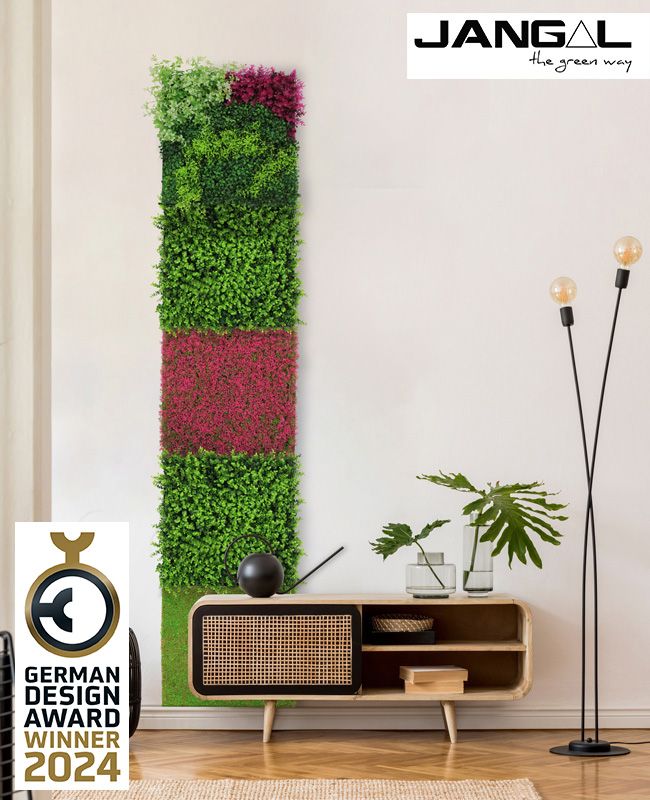 Modular Wall Flora Panel Design Flora 11112 Mixed Green Design Buxus