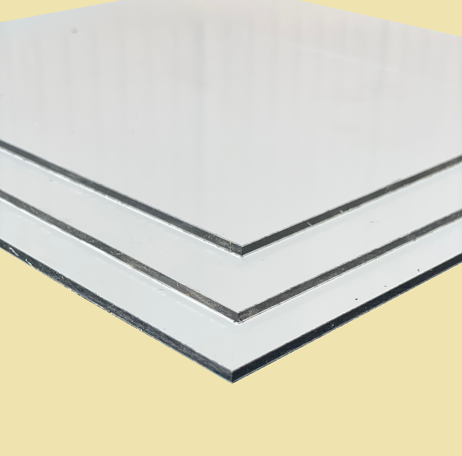 3mm Aluverbundplatte weiß