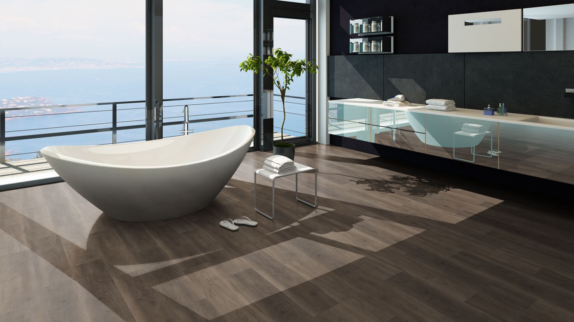 Merkur Vinyl Designboden Traffic SPC Click 6,5 x 183 x 1220mm