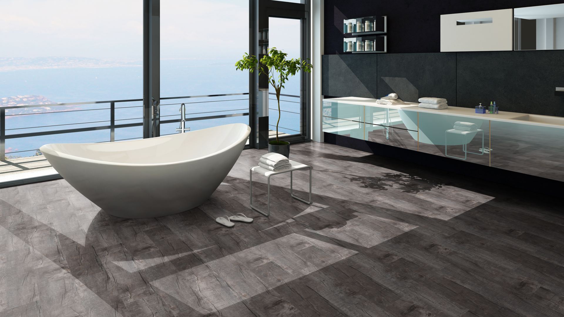 Thor Vinyl Designboden Traffic SPC Click 6,5 x 183 x 1220mm