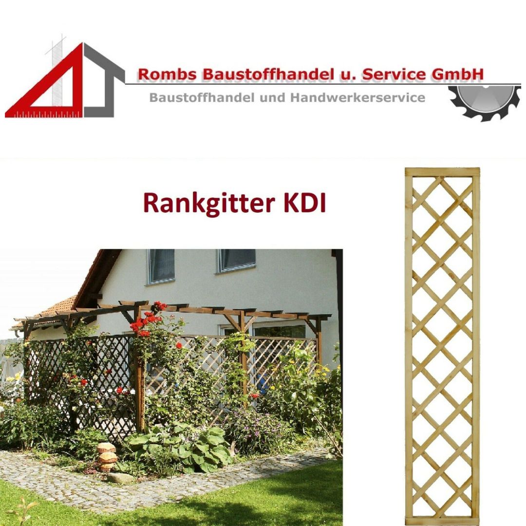 Rankhilfe Rankgitter Rankgerüst KDI Kiefer Spalier Sichtschutz Rankzaun